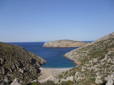 Secluded beach near the Sikati Cave