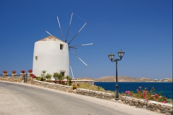 Windmill in Parikia, Paros island