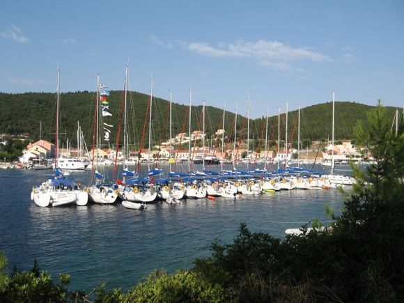 World champions yachting in Fiscardo, Kefalonia