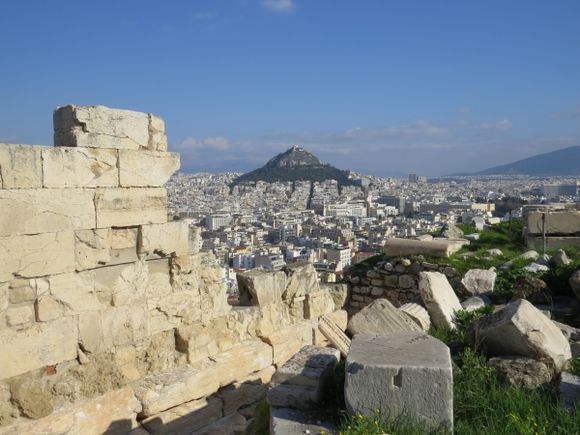 lycabetus from acropolis