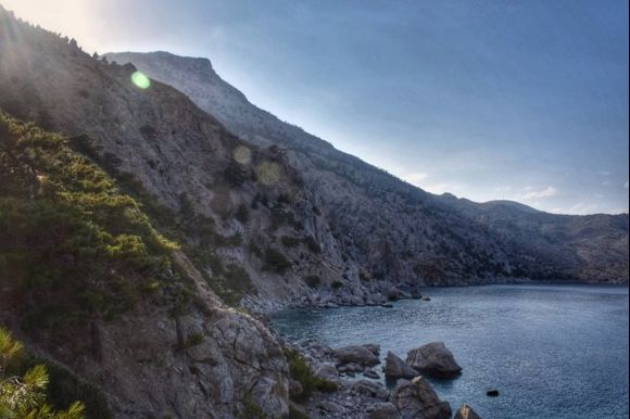 Beautiful cliffs of karpathos.