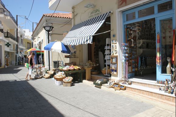 Street in the main village of Karpathos, Pigadia.