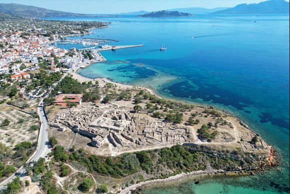 The Temple of Apollo and the town of Aegina