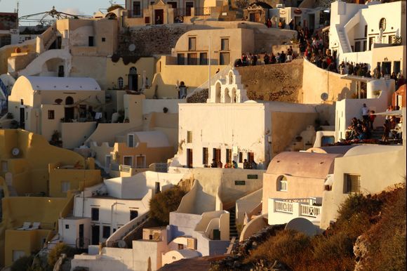 Sunset time in Oia!