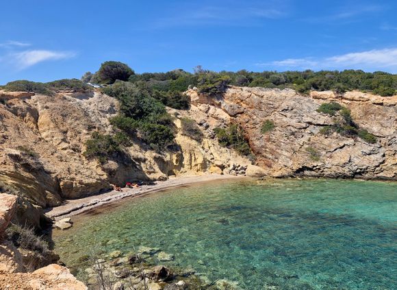 A little corner of paradise near Athens or Sikies beach in Vravrona