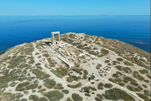 Naxos Portara (aerial view)