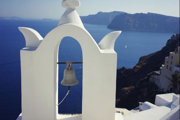 Ringing bells. Santorini.