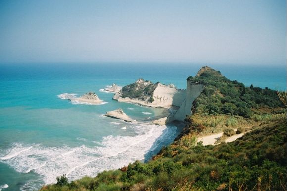 North seaside of Corfu.