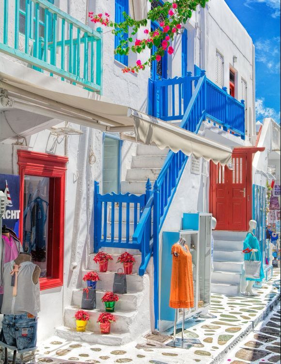 Beautiful and colorful Mykonos!