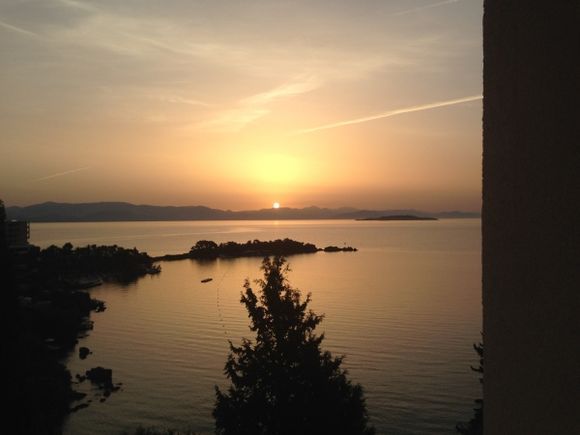 View from a balcony in Corfu