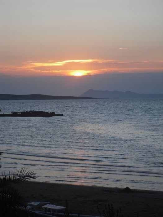 sunset in san stefanos , corfu