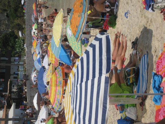 Parasols at the beach