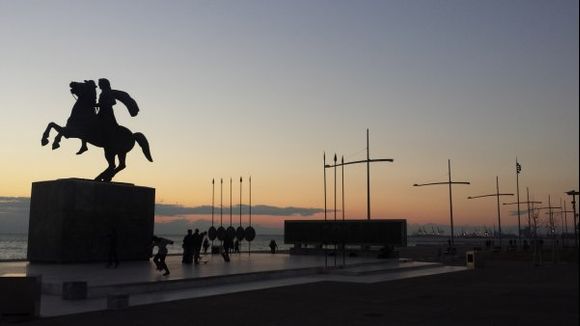 Thessaloniki - statue of Alexander The Great