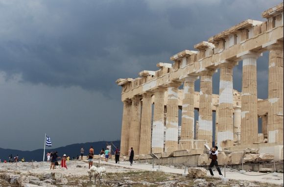 Thunderclouds over the Acropolis