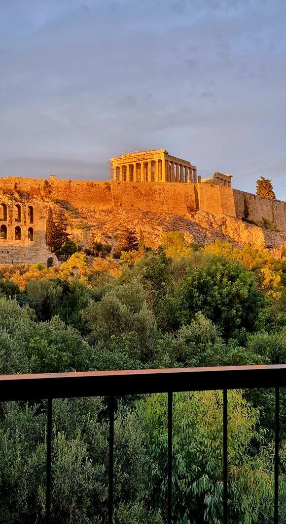 Sunset colors at the Acropolis