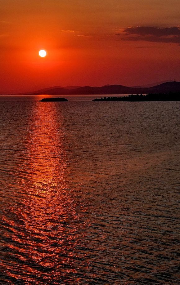 Sunset in Sithonia , Halkidiki.