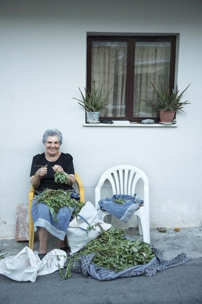 Greek woman smiling