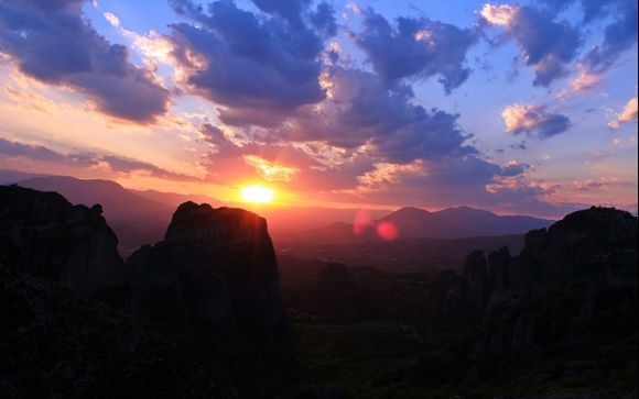 Beautiful Meteora sunset!
