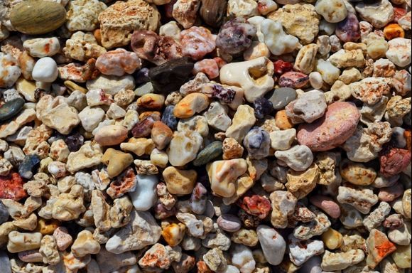 Kastanas beach pebbles