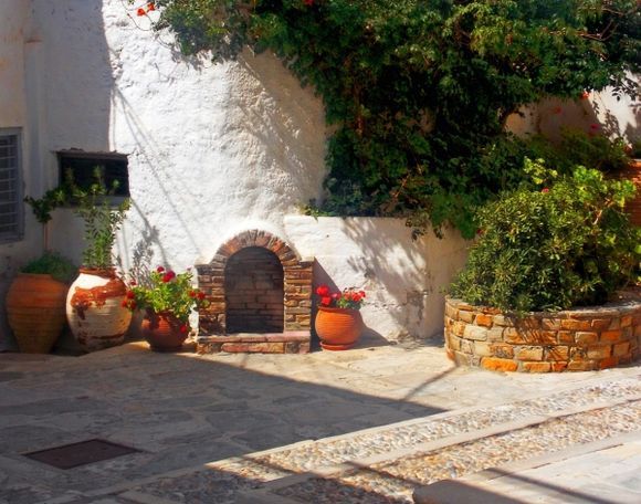 Naxos town, close to Archaeological museum