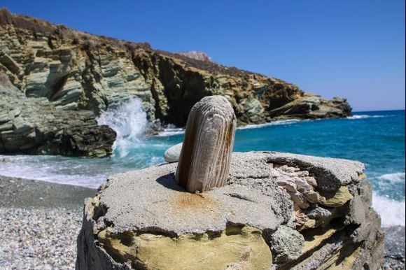 Wonderfully rugged Galifos Beach, Folegandros.