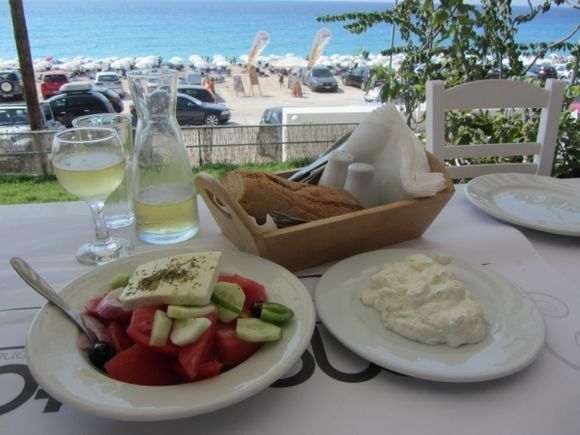 Lunch Greek Style at Kathisma Beach