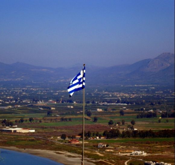Greek Flag, Nafplio