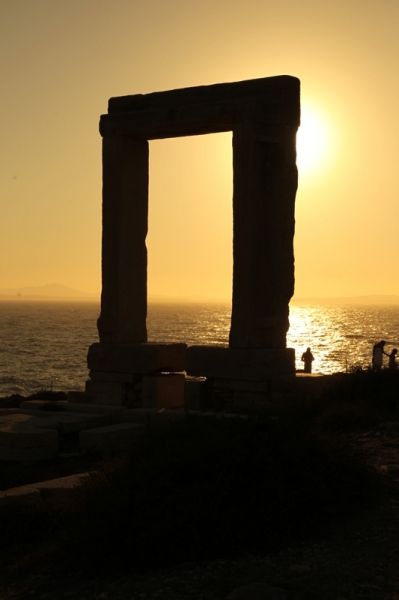 Naxos portara sunset