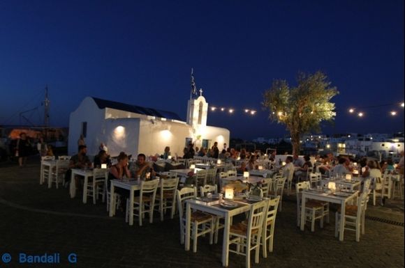 church in naoussa harbour near fisherman harbour