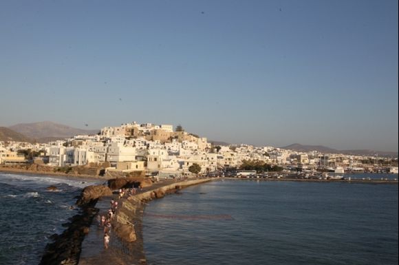 Naxos town  view from portara