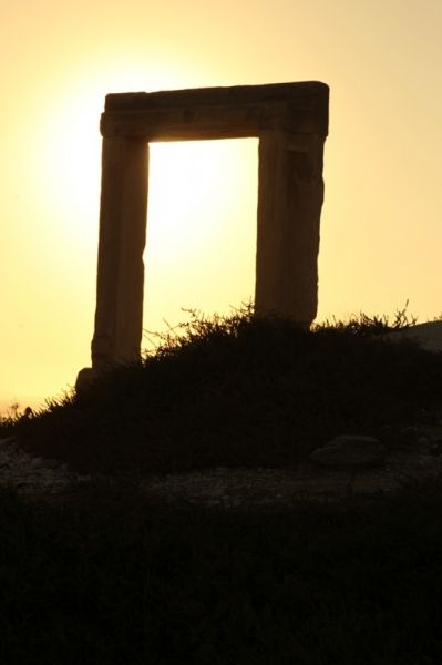 Naxos portara sunset