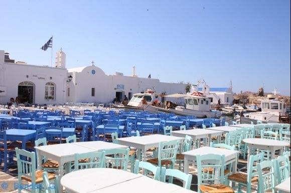 naoussa harbour in the morning