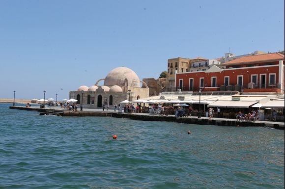 Chania old venetian harbour mosque