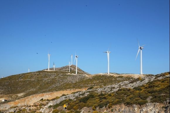 Naxos  new windmills