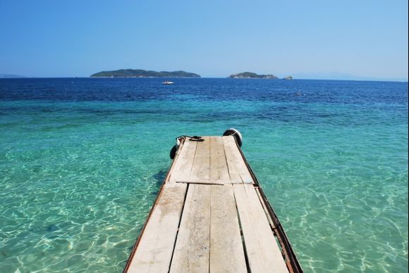 Achladies Beach Water Taxi Jetty