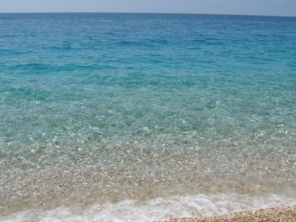 The water on Platia Amos.