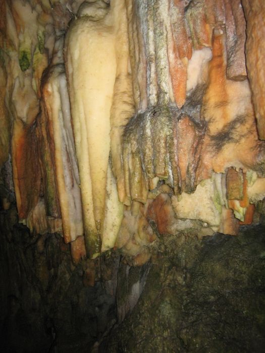 Stalactits in Drogarati Cave.