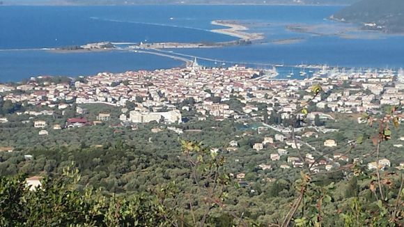 View down to Lefkada 