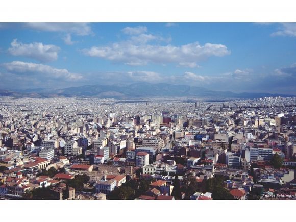 Panorama of Athens from the acropolis
