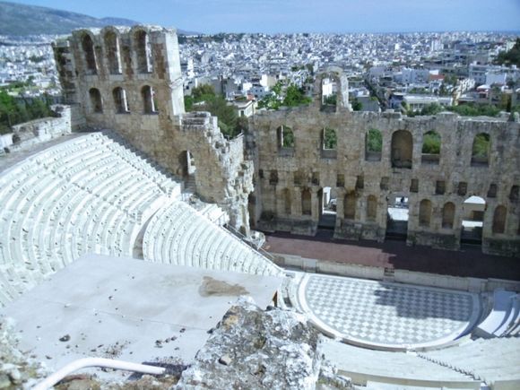 The theater below the Acropolis.