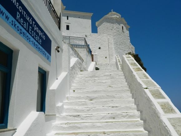 stairs to the church