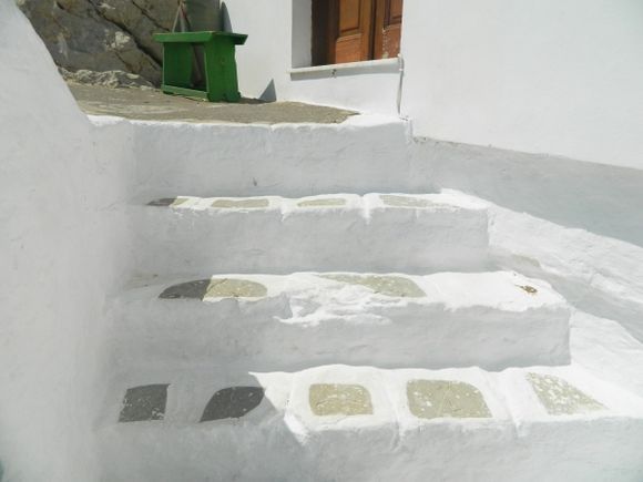 steps in Megali Panagia