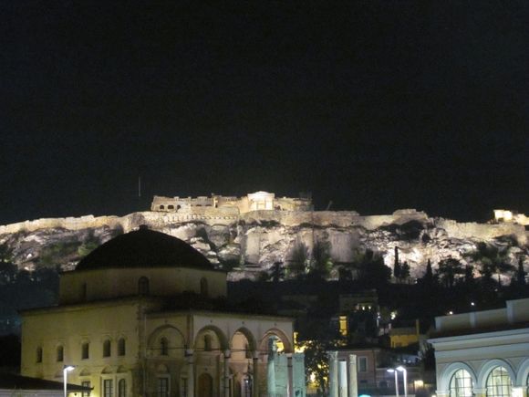 Acropolis (special place for humanity) viewed from Monastiraki (special place for me :) )