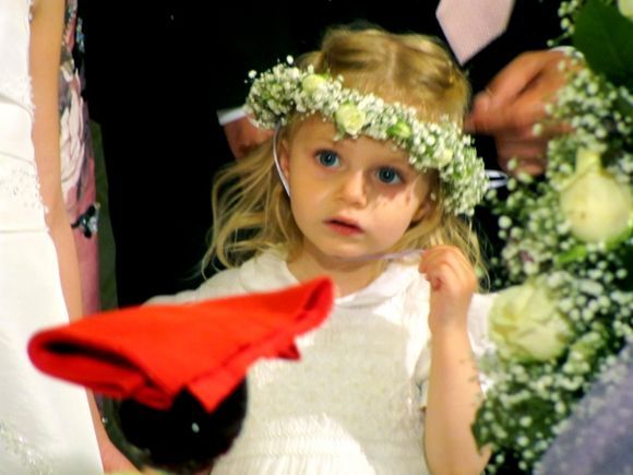 Little girl at wedding