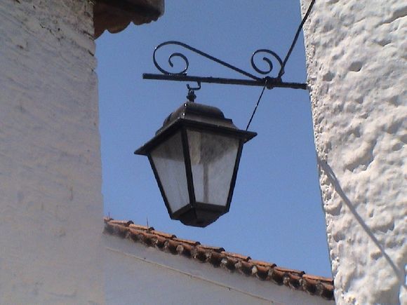 Lamp outside the house where Papadiamantis lived