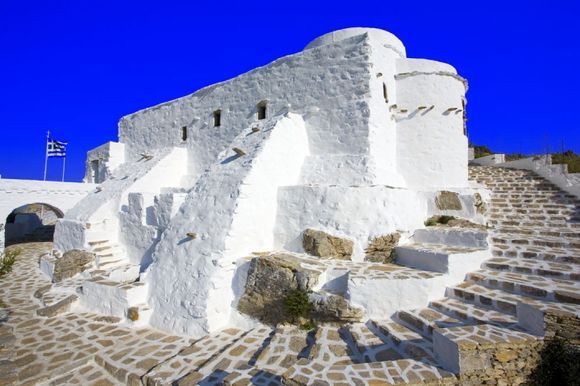Amorgos, monastery of theologos, in the mountain