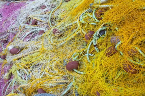 Kefalonia, Lixouri port : fishing net