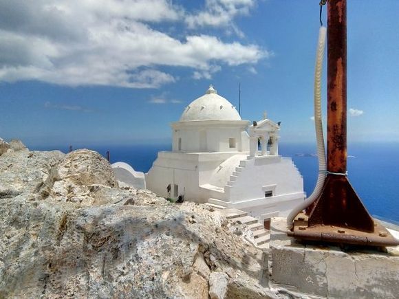 Panagia Kalamiotissa, the hard strong pathway upwards to reach it,   is well  worth the effort!