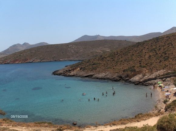 Agia Kyura, the most beautiful beach in Leros