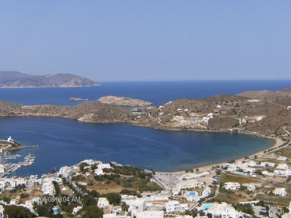 Panoramic view of the port